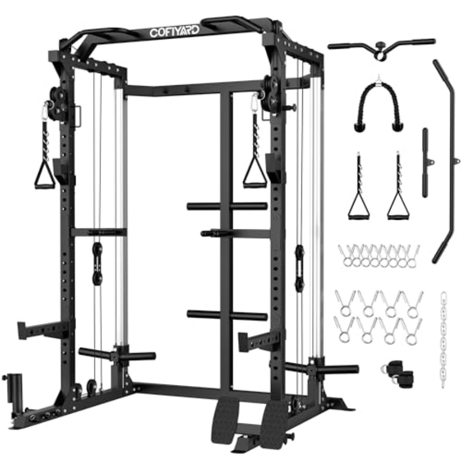 Home Gym Power Rack - Power Cage Power Rack with Dual