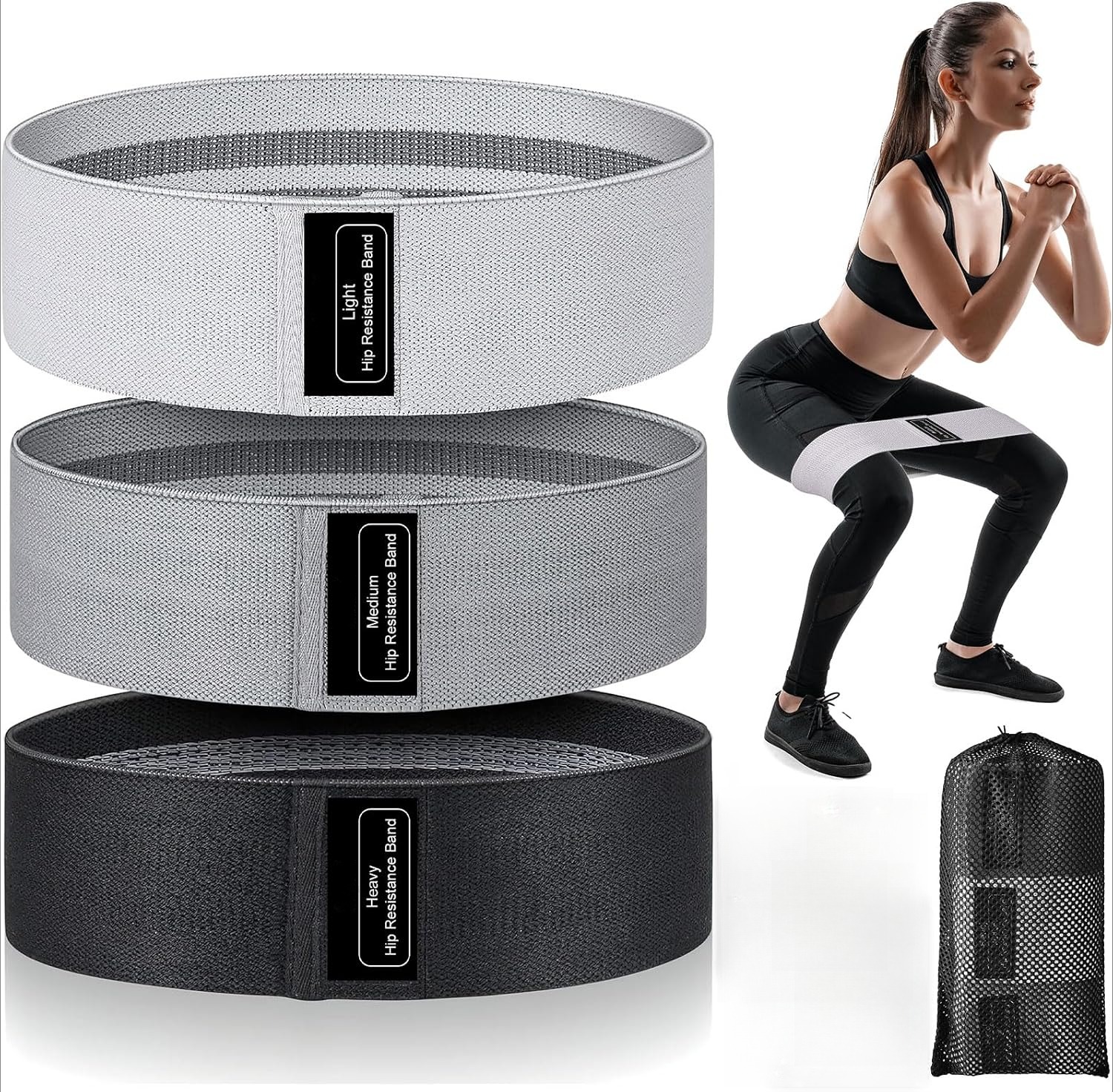Resistance Band Heavy - Resistance Bands, Fabric Workout Bands for