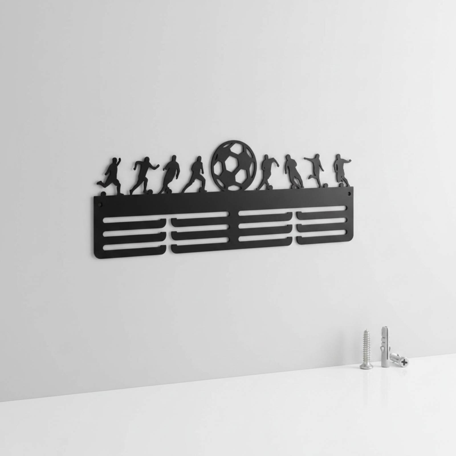 Home Gym Design - Football Medal Display Rack Iron Design