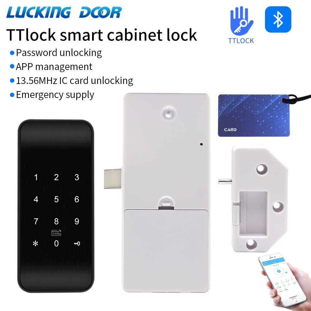 Home Gym Room - TTLOCK 13.56Mhz Fingerprint Drawer Lock Furniture