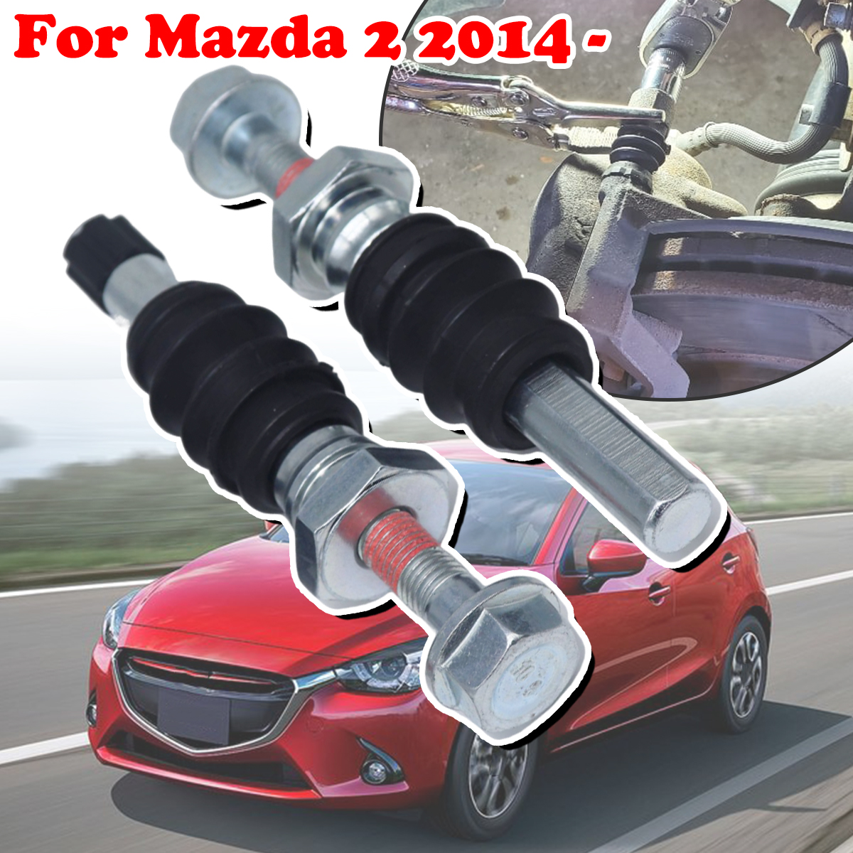 Gliding Disc Slider - For Mazda 2 2014- Front Brake