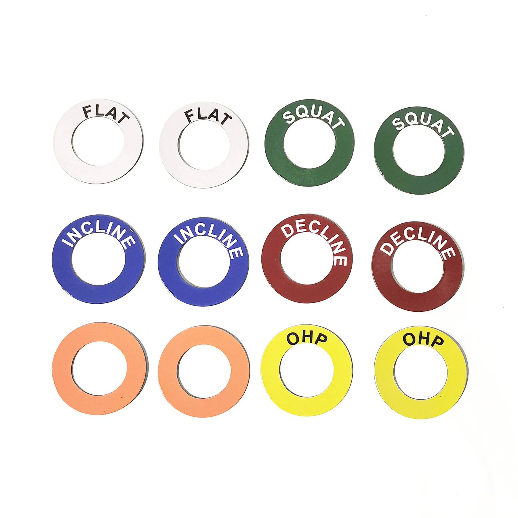 Gliding Disc Slider - 6Pairs Barbell Magnetic Position Marker Reminder