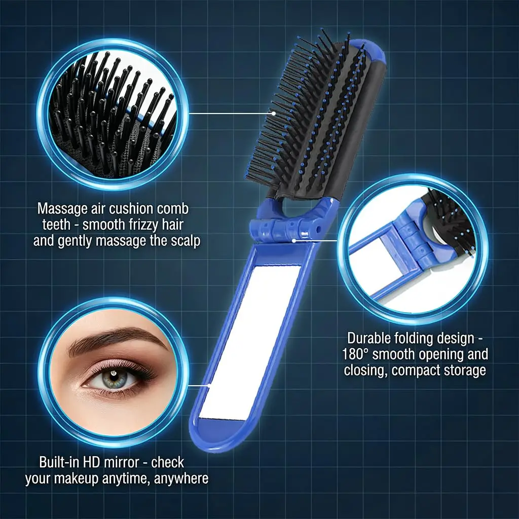 Portable Folding Hair Brush wi - Home Gym Unit review and price