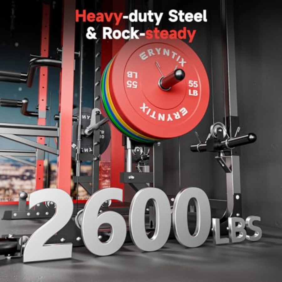 Smith Machine 2600 LBS Capacit - Home Gym Power Rack review and price