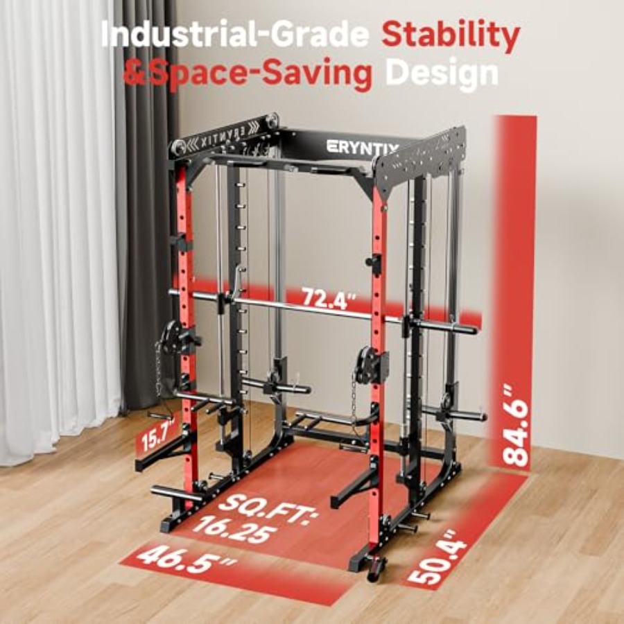 Smith Machine 2600 LBS Capacit - Home Gym Power Rack review and price