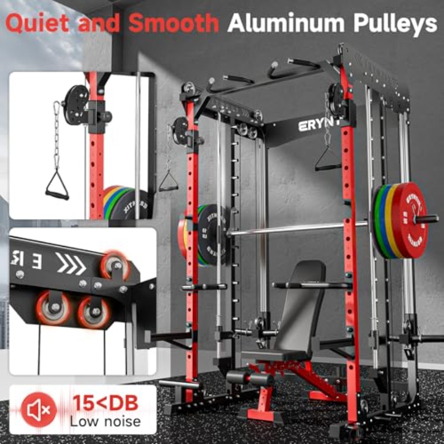 Smith Machine 2600 LBS Capacit - Home Gym Power Rack review and price