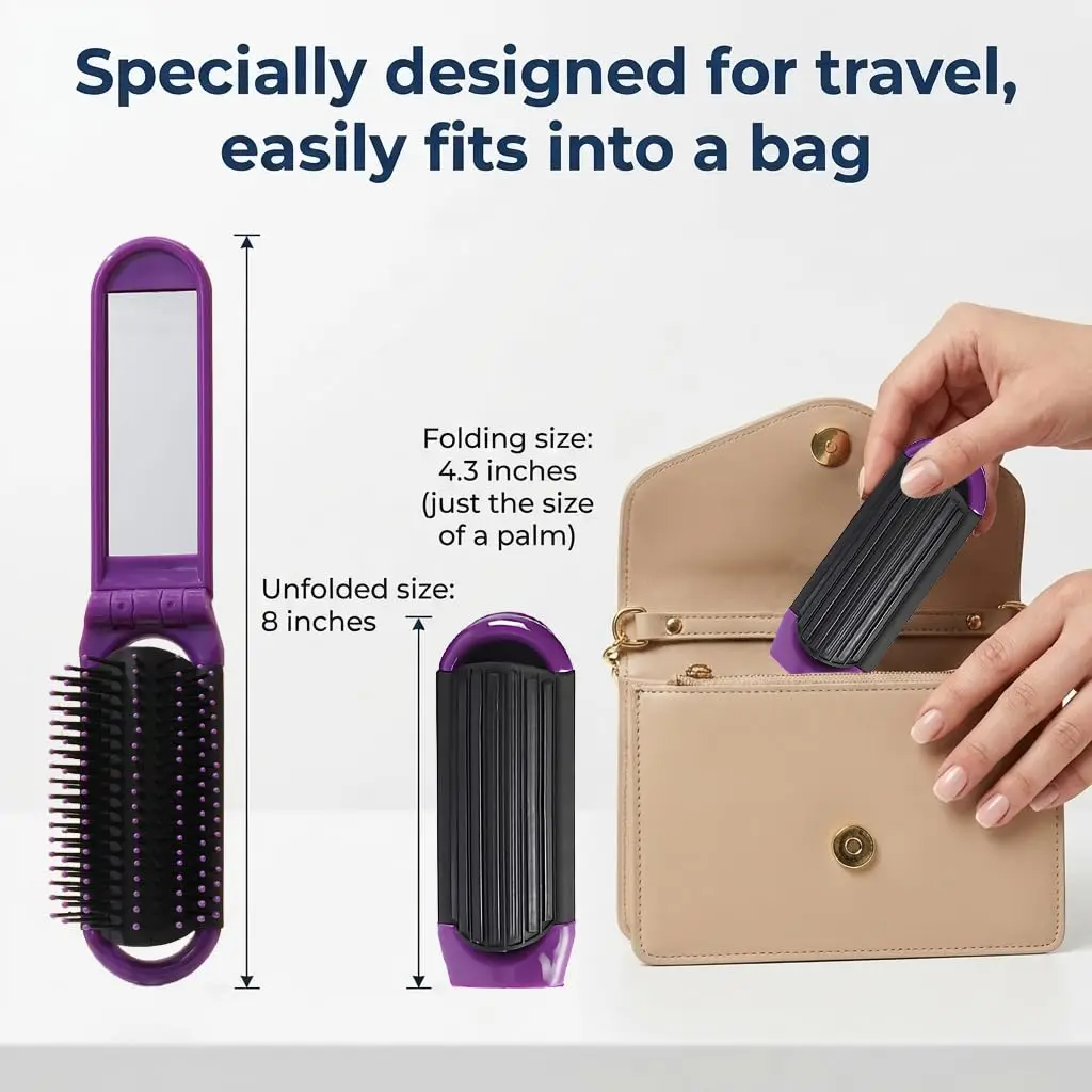 Portable Folding Hair Brush wi - Home Gym Unit review and price
