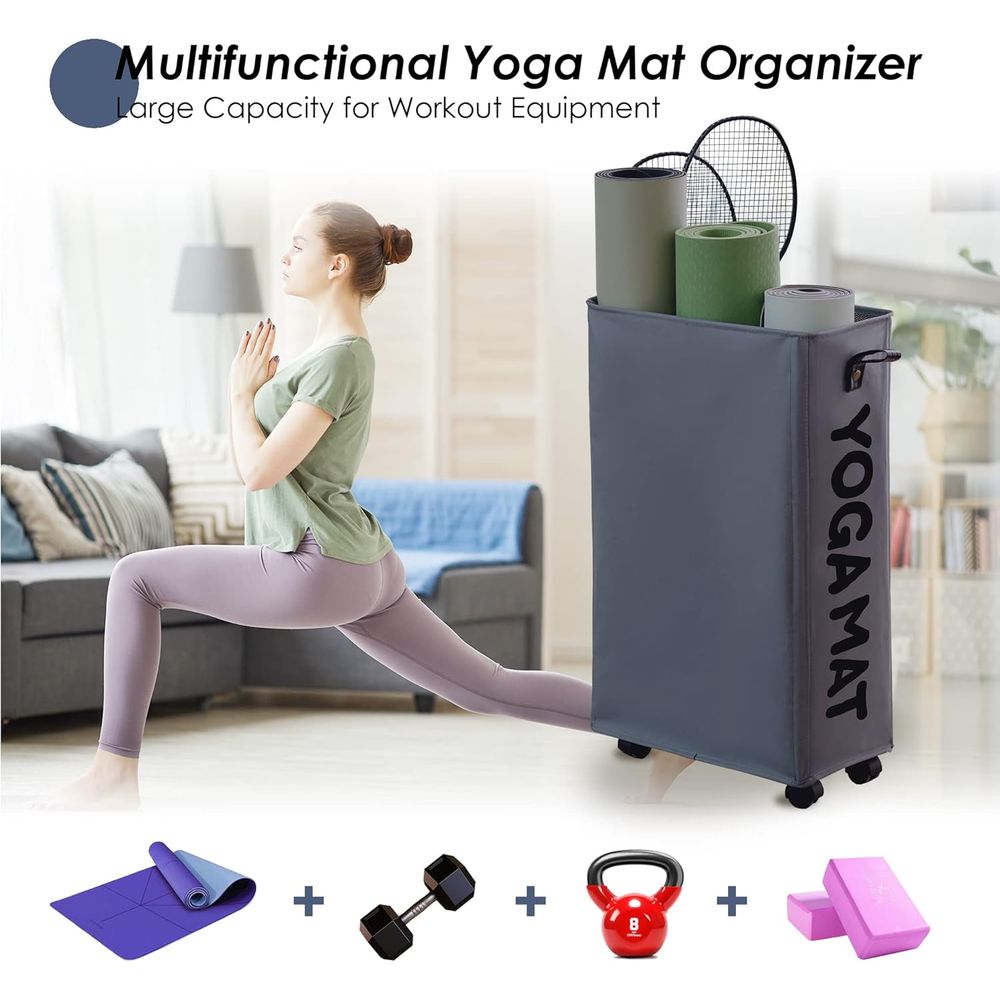Portable Yoga Mat Storage Rack - Home Gym Yoga Mat Storage review and price
