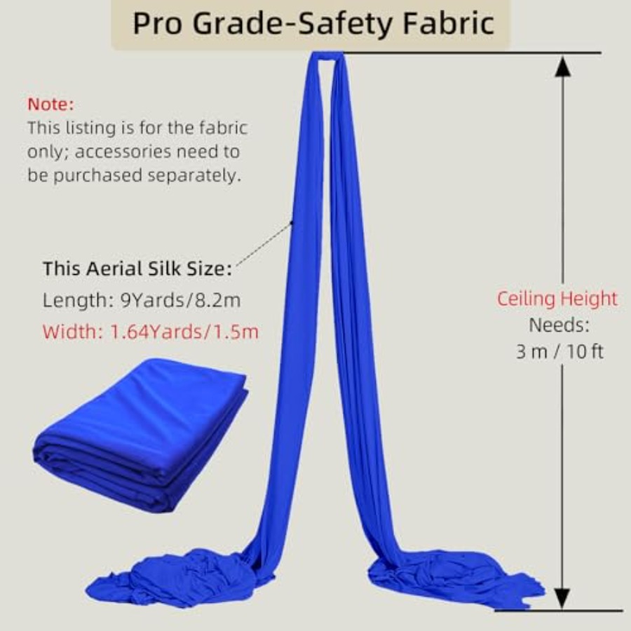 Aerial Silks Fabric 9 Yards 8. - Yoga Trapeze Swing review and price