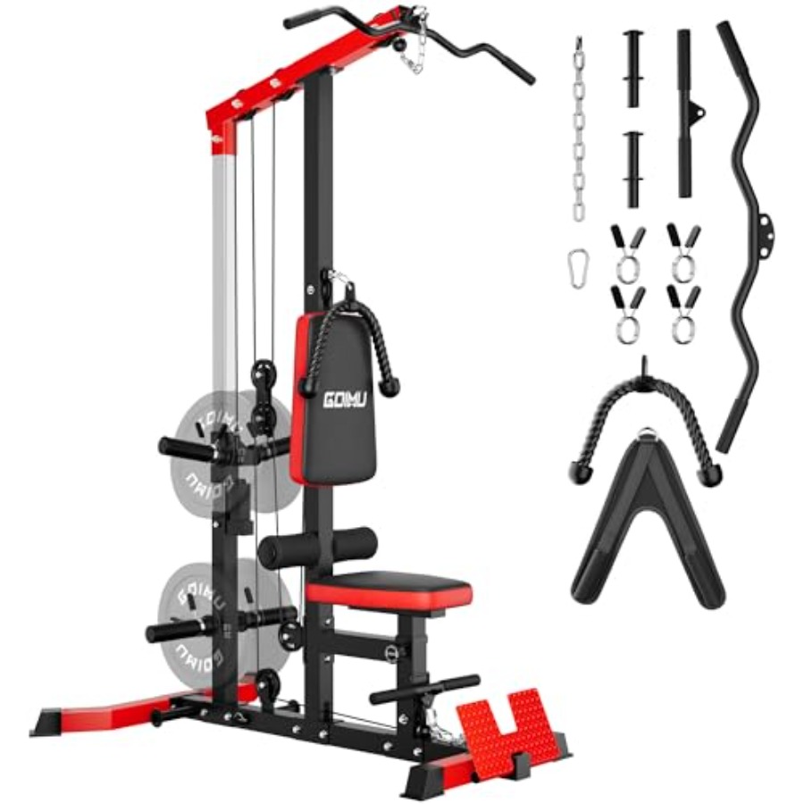 Home gym LAT pulldown machine, - Lat Pulldown Cable review and price