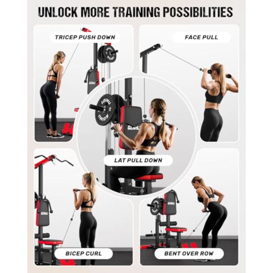 Home gym LAT pulldown machine, - Lat Pulldown Cable review and price