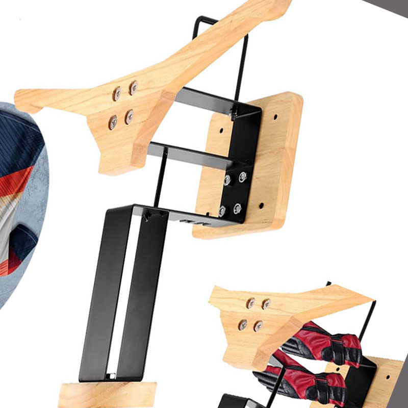 Wood Motorcycle Helmet Holder  - Home Gym Room review and price