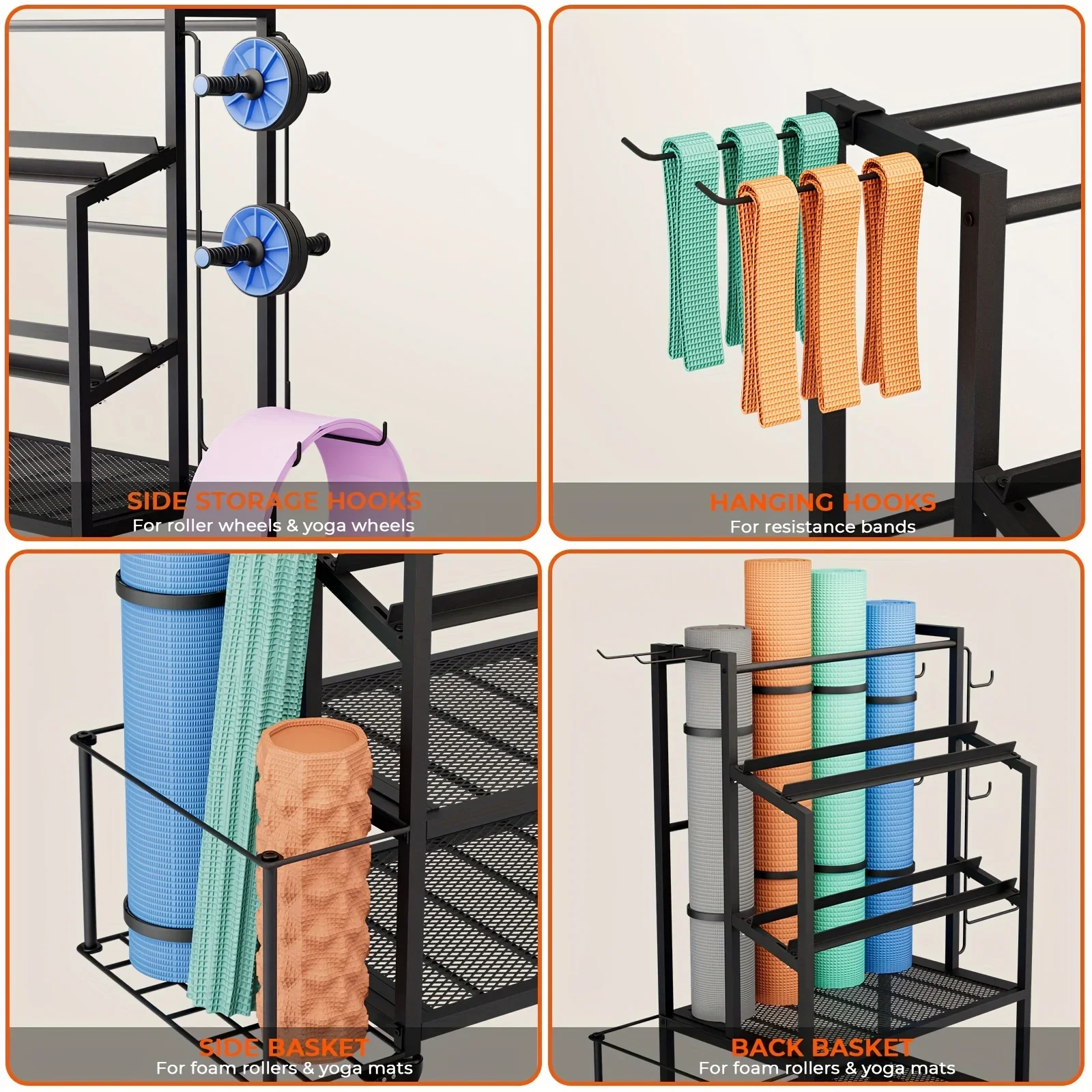 KEEHOME 600LBS Dumbbell Rack W - Home Gym Yoga Mat Storage review and price