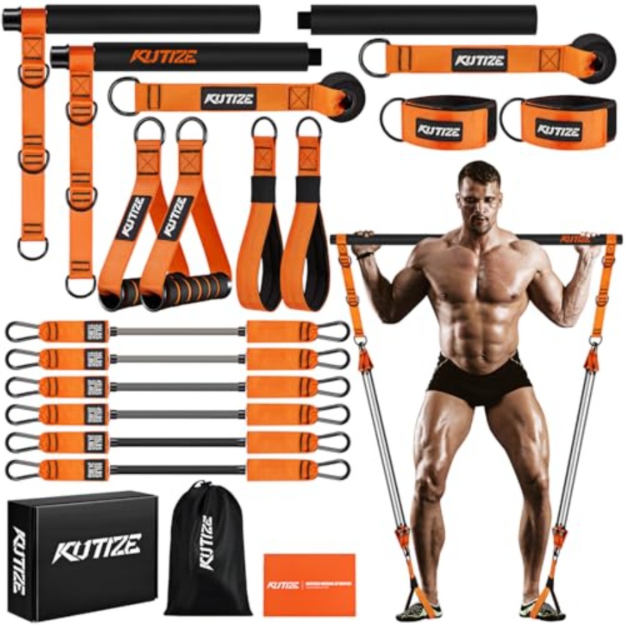 Pilates Bar Kit with Resistanc - Resistance Band Heavy review and price