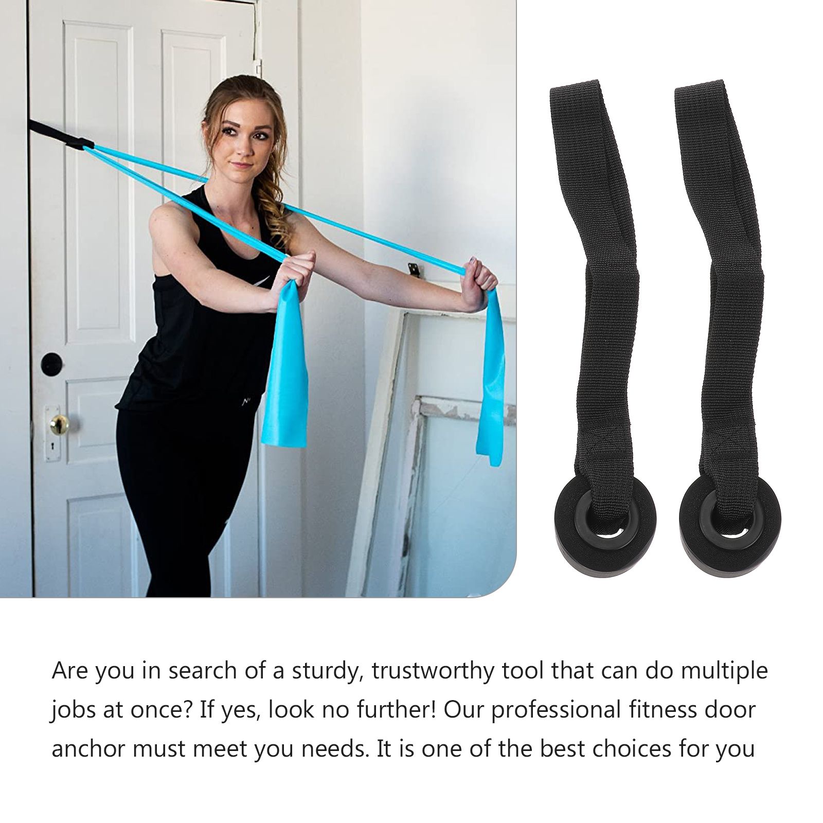 2 Pcs Heavy Duty PVC Door Anch - Resistance Band Heavy review and price