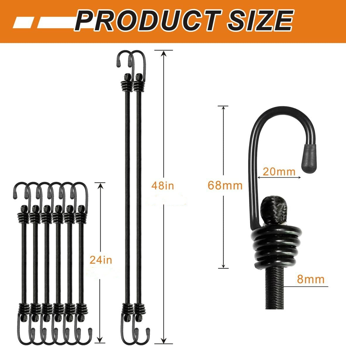 2Pcs Bungee Cords with Hook He - Resistance Band Heavy review and price