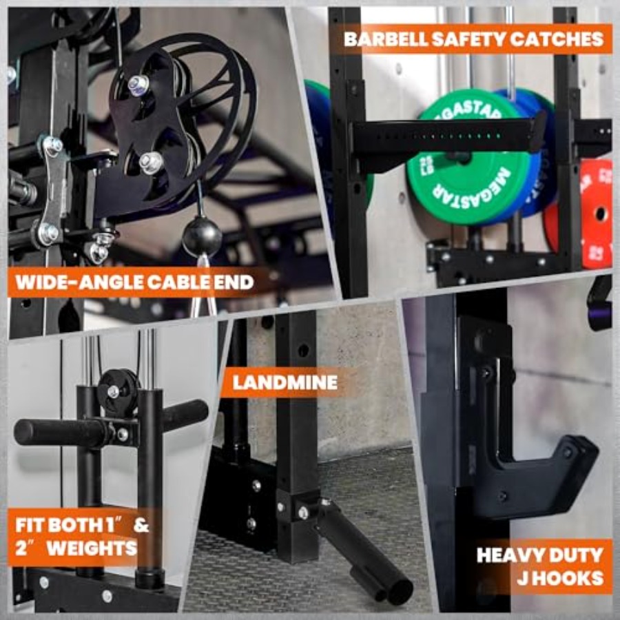 Power Cage Squat Rack Home Gym - Home Gym Power Rack review and price