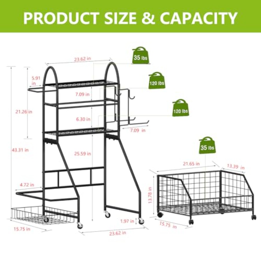 Adjustable Dumbbell Rack 400LB - Home Gym Yoga Mat Storage review and price
