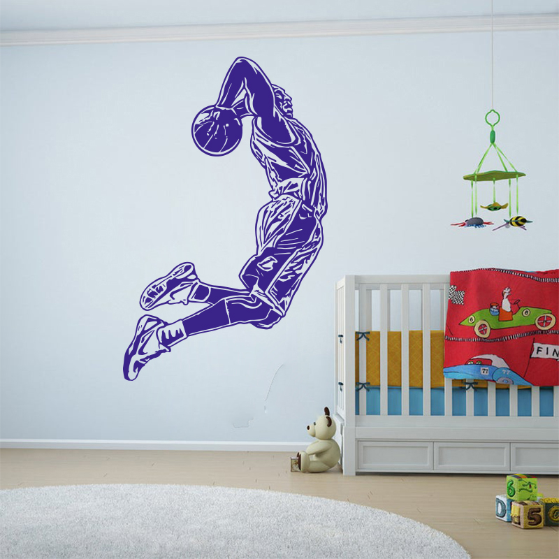 Jumping Basketball Player Wall - Home Gym Wallpaper review and price