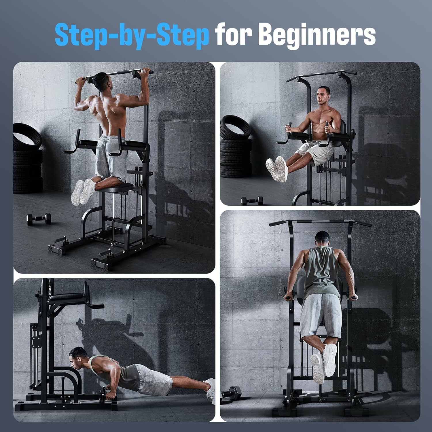 Power Tower Pull-Up Dip Statio - Home Gym Room review and price
