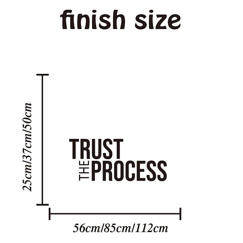 Trust The Process Wall Sticker - Home Gym Wallpaper review and price