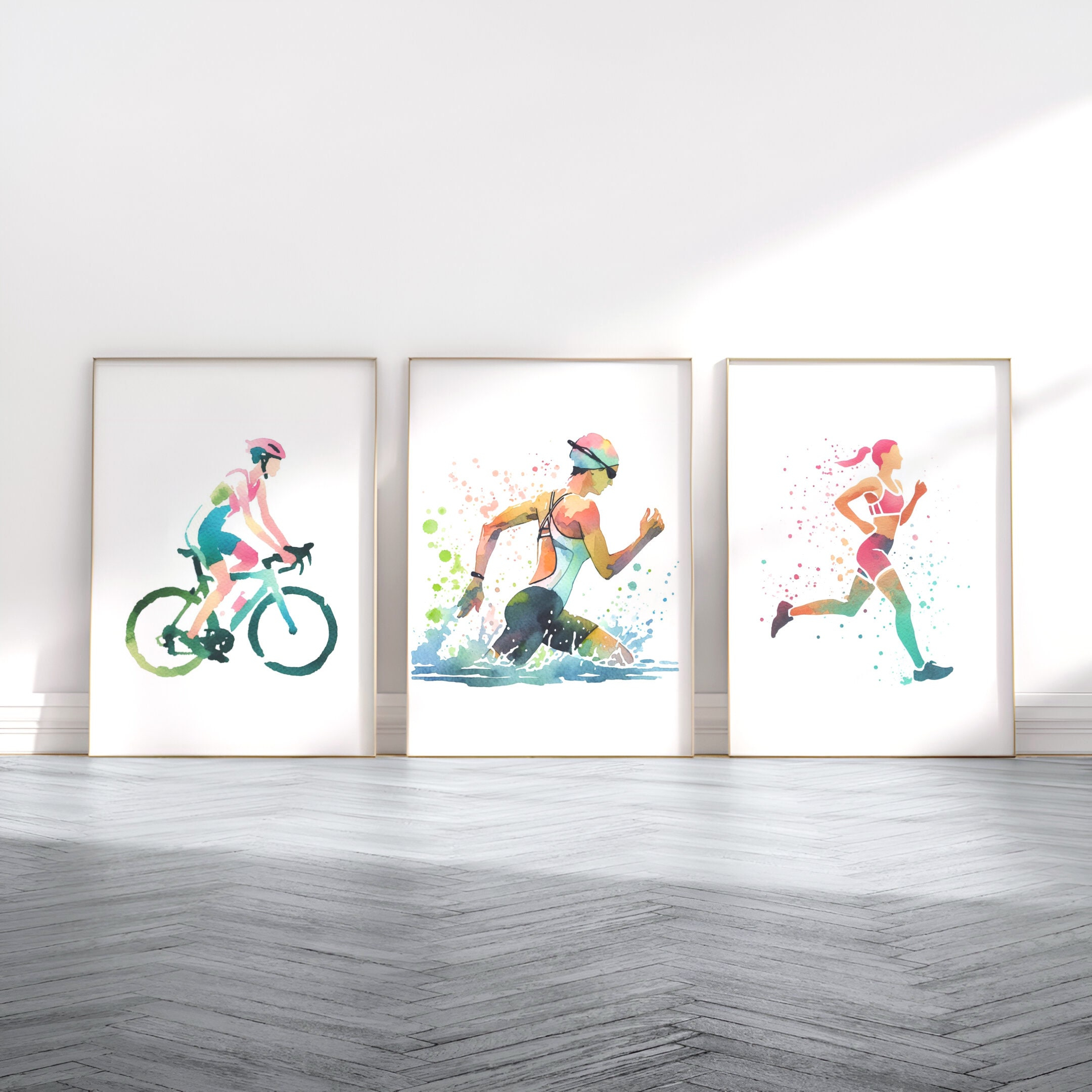 3pcs Women's Triathlon Art Pos - Home Gym Yes Or No review and price