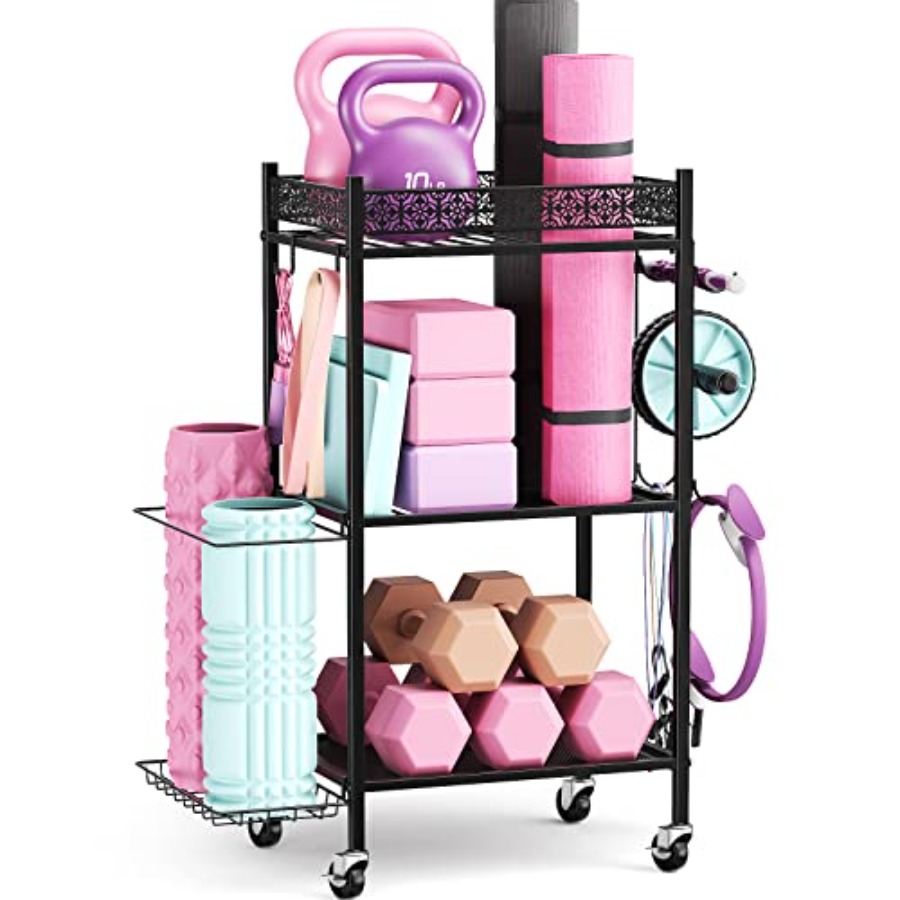 Home Gym Storage Rack for Yoga - Home Gym Yoga Mat Storage review and price