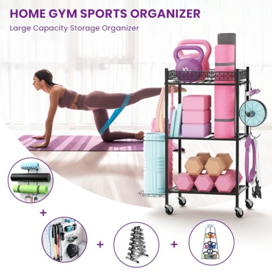 Home Gym Storage Rack for Yoga - Home Gym Yoga Mat Storage review and price
