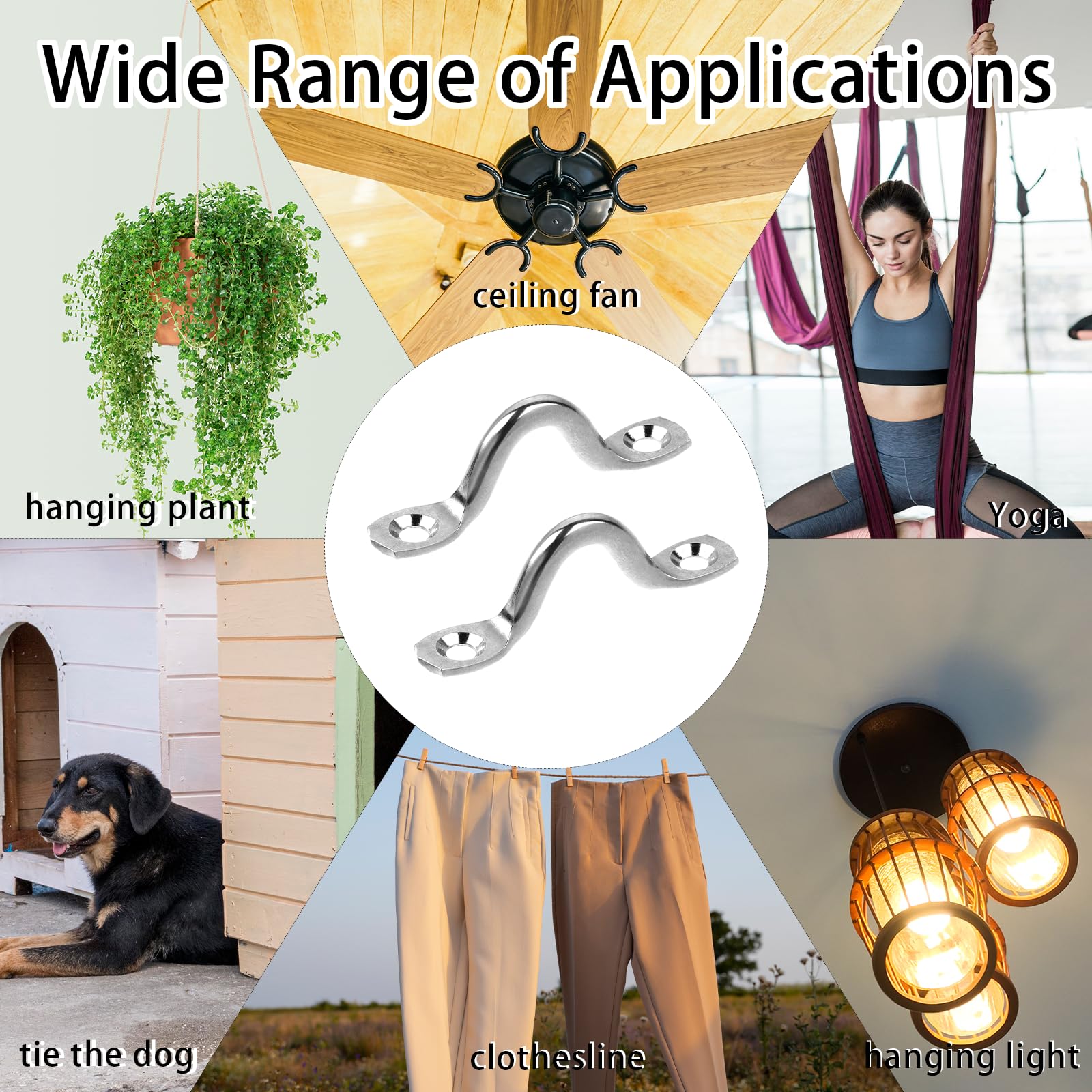 1/3/5pcs Hook Eye Plate Heavy  - Yoga Trapeze Swing review and price