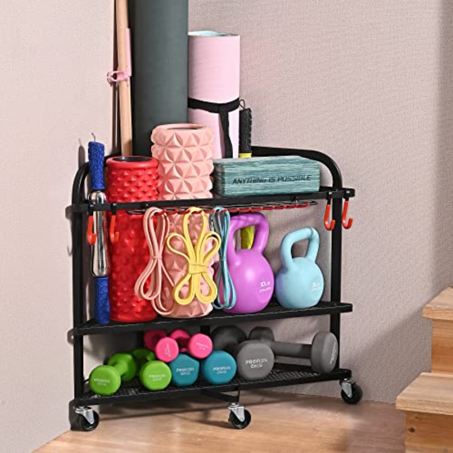 Weight Rack for Dumbbells Home - Home Gym Yoga Mat Storage review and price