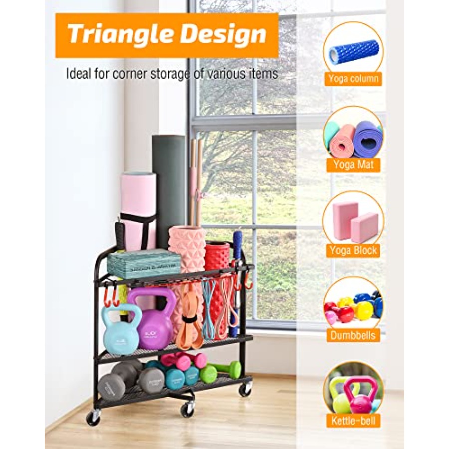 Weight Rack for Dumbbells Home - Home Gym Yoga Mat Storage review and price