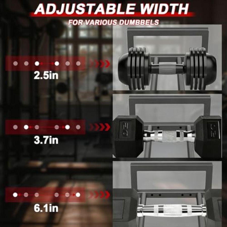 3-Tier Adjustable Dumbbell Rac - Home Gym Yoga Mat Storage review and price