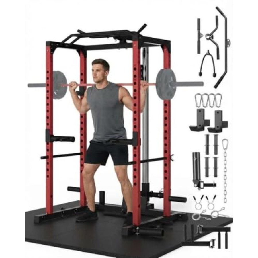 All-in-1 Power Cage with Pulle - Home Gym Power Rack review and price
