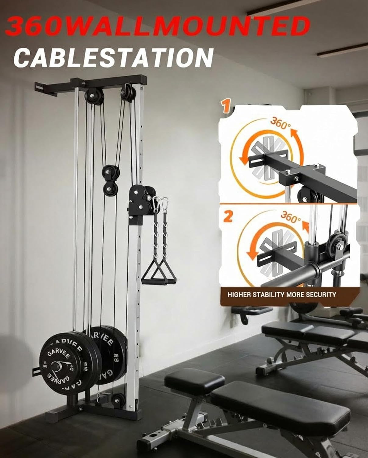 Wall Mount Cable Station Dual  - Lat Pulldown Cable review and price