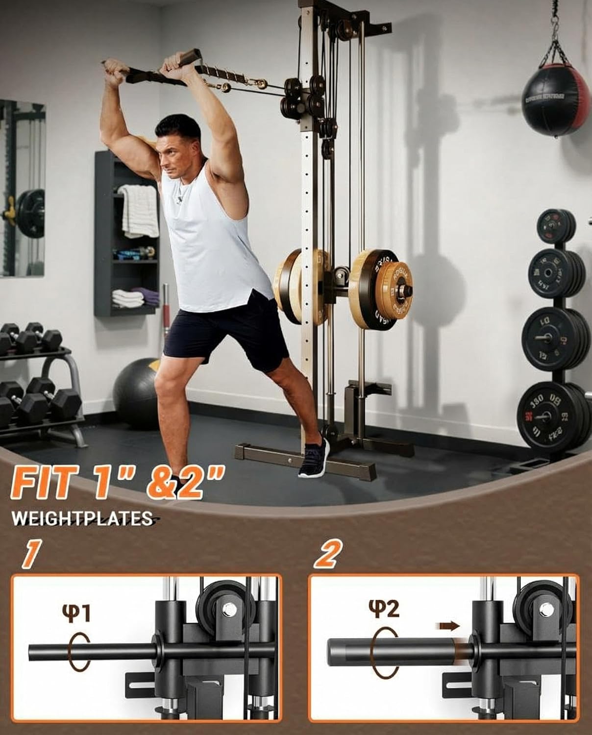 Wall Mount Cable Station Dual  - Lat Pulldown Cable review and price
