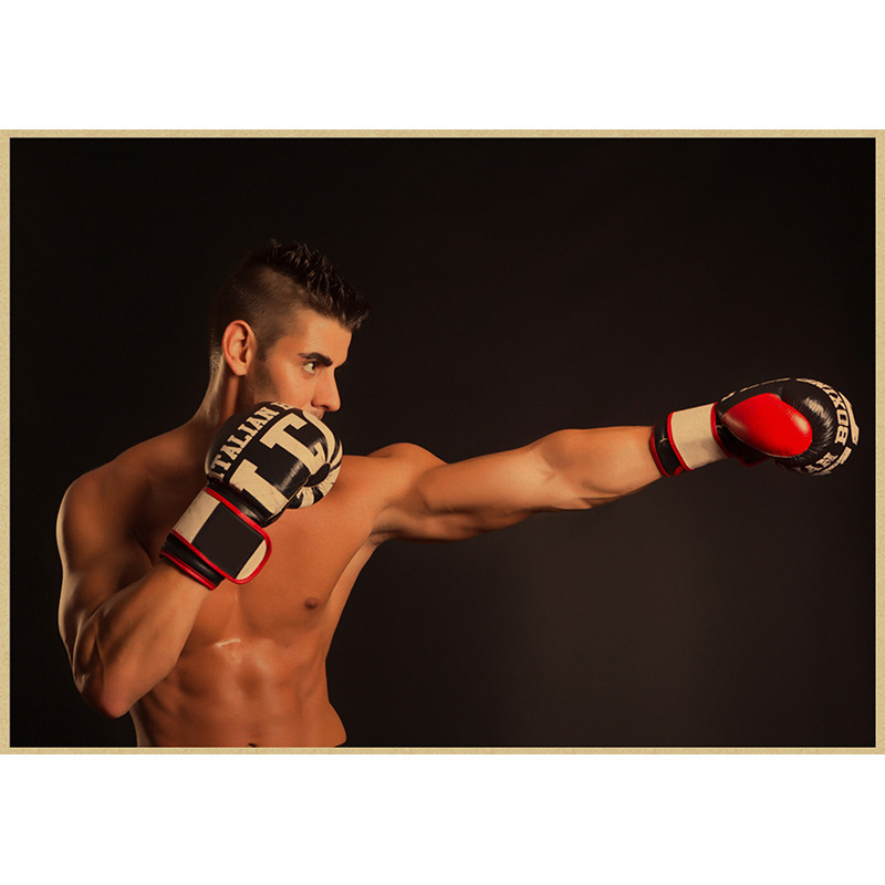 Kraft Paper Painting Poster Bo - Home Gym Wallpaper review and price