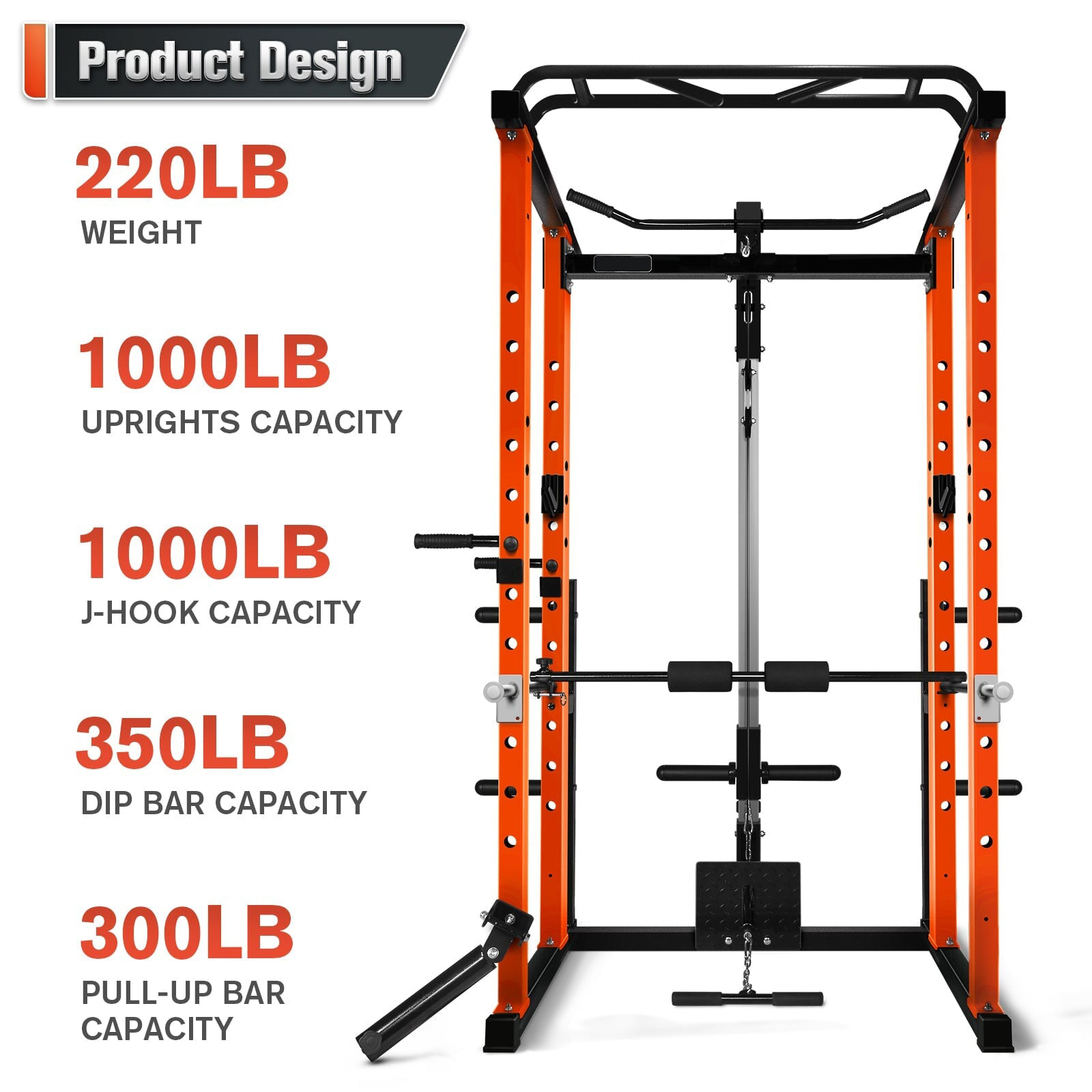 Commercial  Multi-function Pow - Home Gym Power Rack review and price