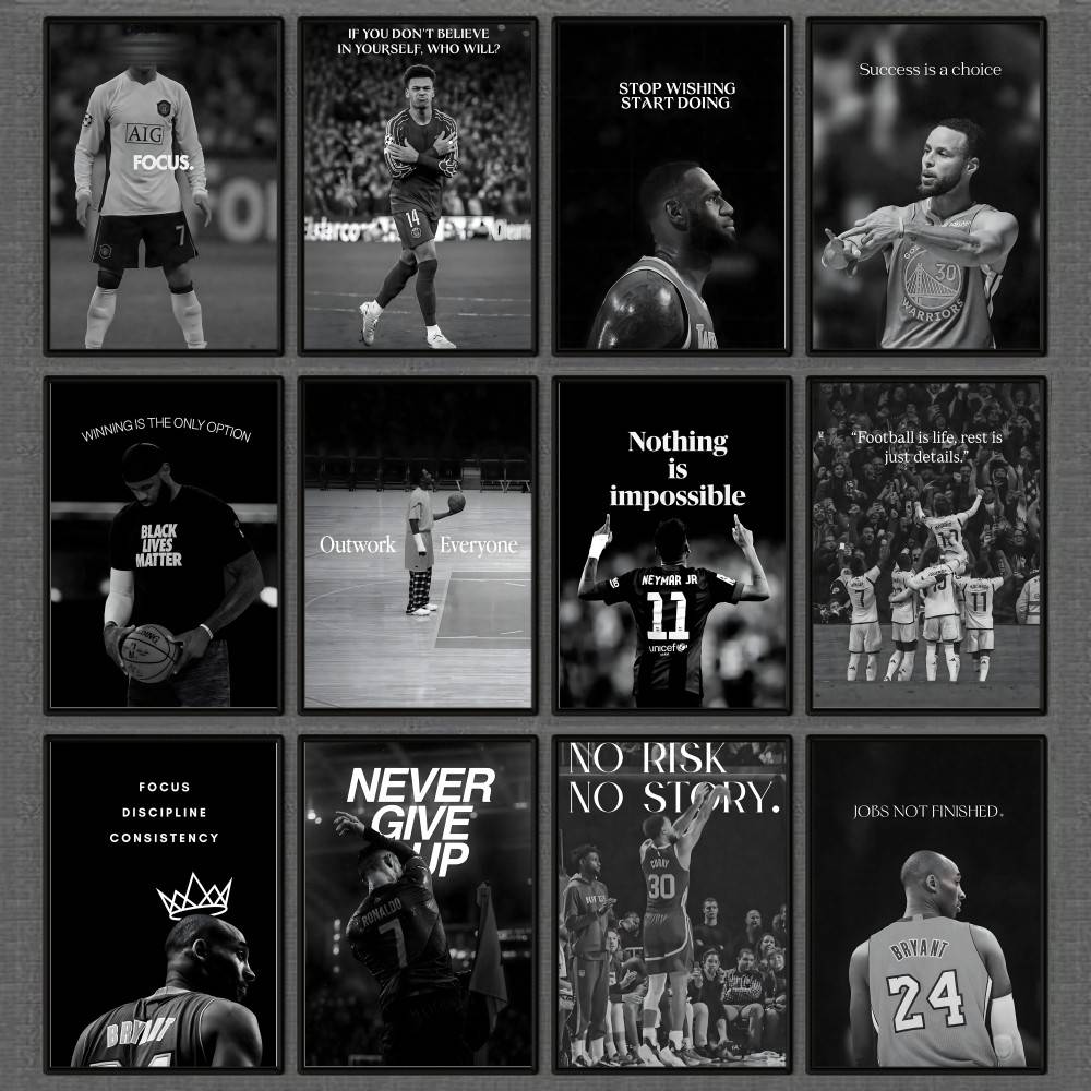 Athlete Inspirational Quotatio - Home Gym Wallpaper review and price