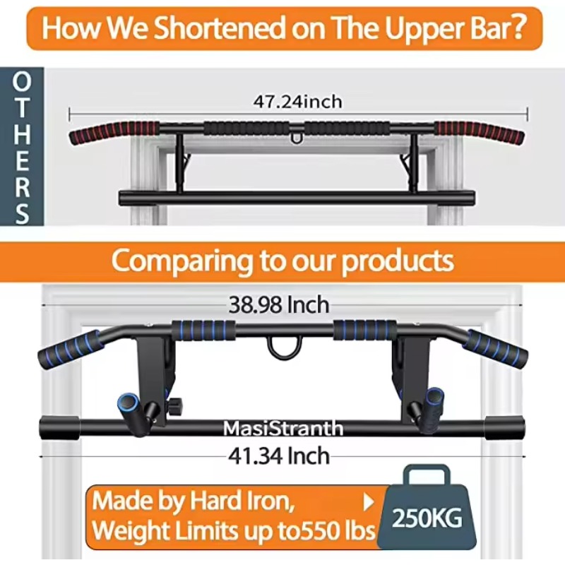 No-Drill Doorway Pull up Bar E - Home Gym Installation review and price