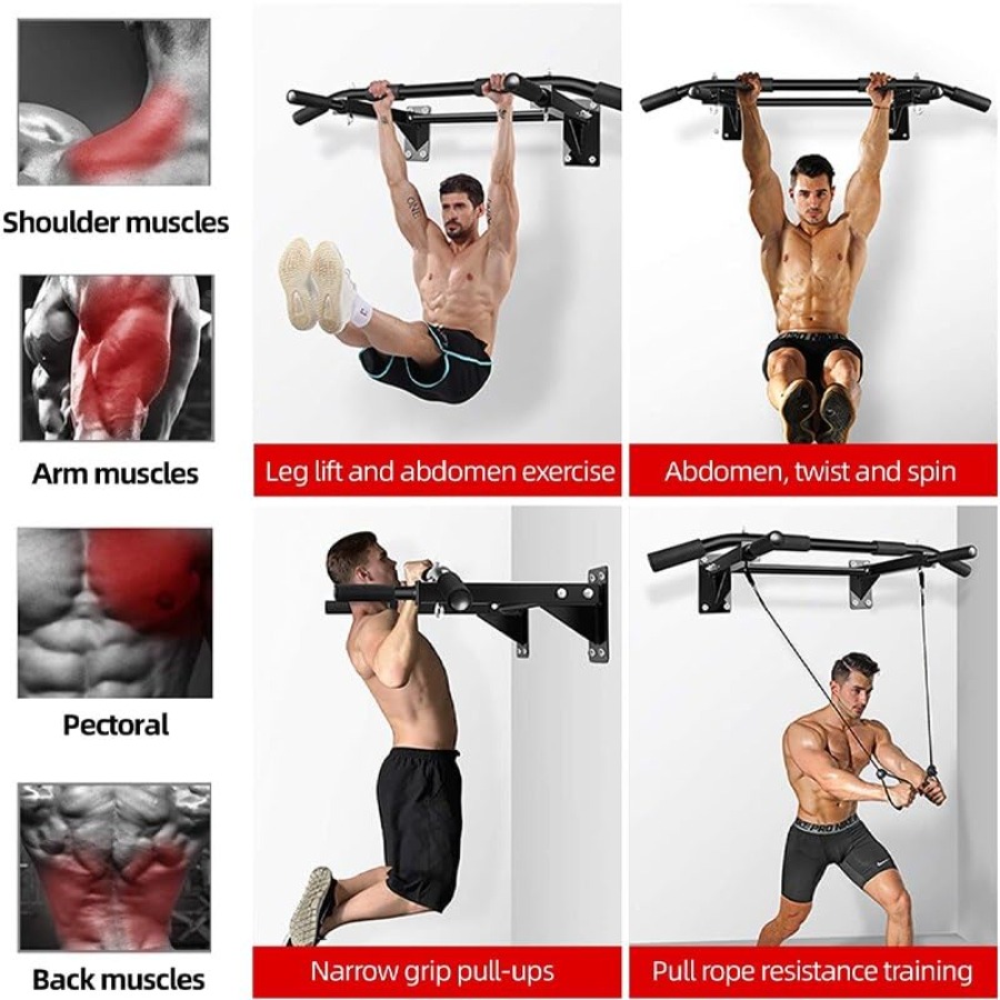 Wall Mounted Pull Up Bar Drill - Home Gym Installation review and price