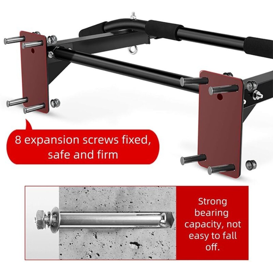 Wall Mounted Pull Up Bar Drill - Home Gym Installation review and price