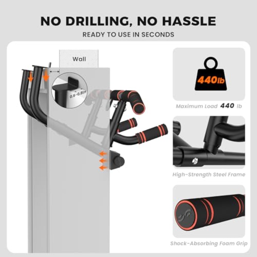 Doorway pull-up bar for home g - Home Gym Design review and price