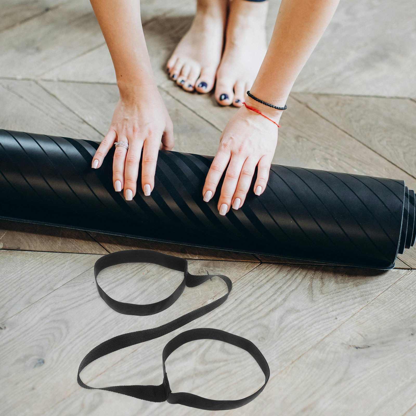 4Pcs Yoga Strap Multi Function - Home Gym Yoga Mat Storage review and price