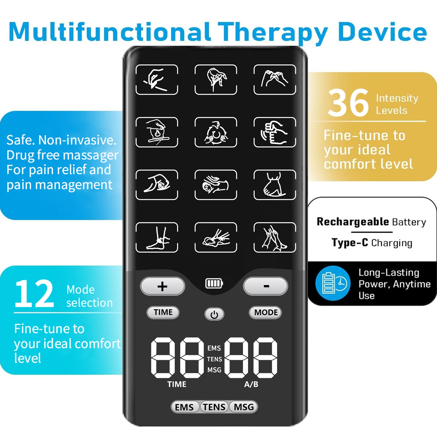 Portable TENS-EMS Unit Muscle  - Home Gym Unit review and price