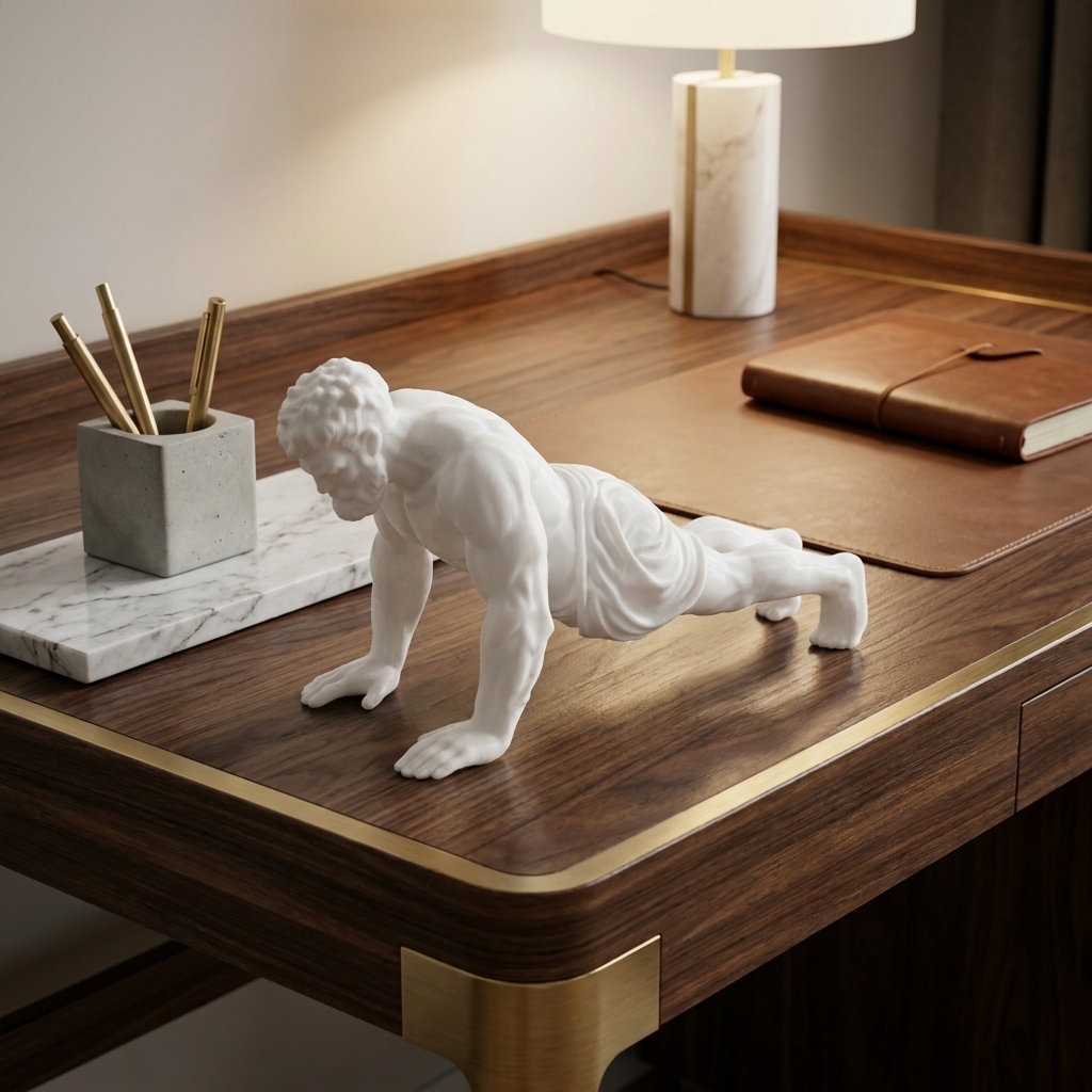 Creative Push-Up Statue Orname - Home Gym Room review and price