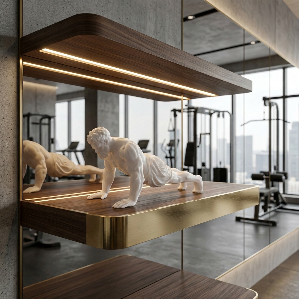 Creative Push-Up Statue Orname - Home Gym Room review and price
