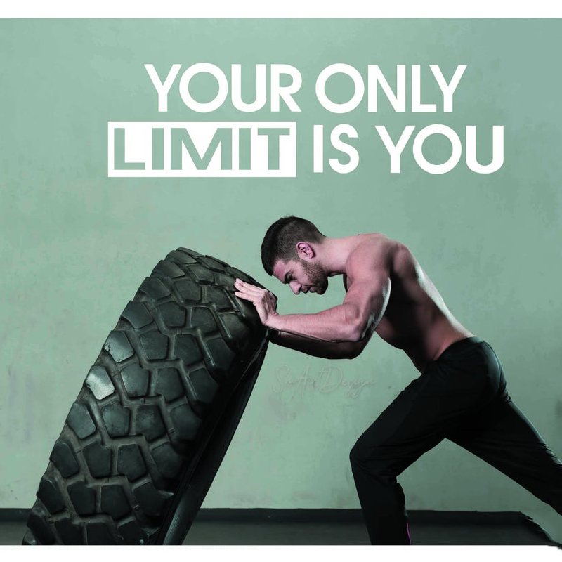 Your only limit is you - Wall  - Home Gym Wallpaper review and price