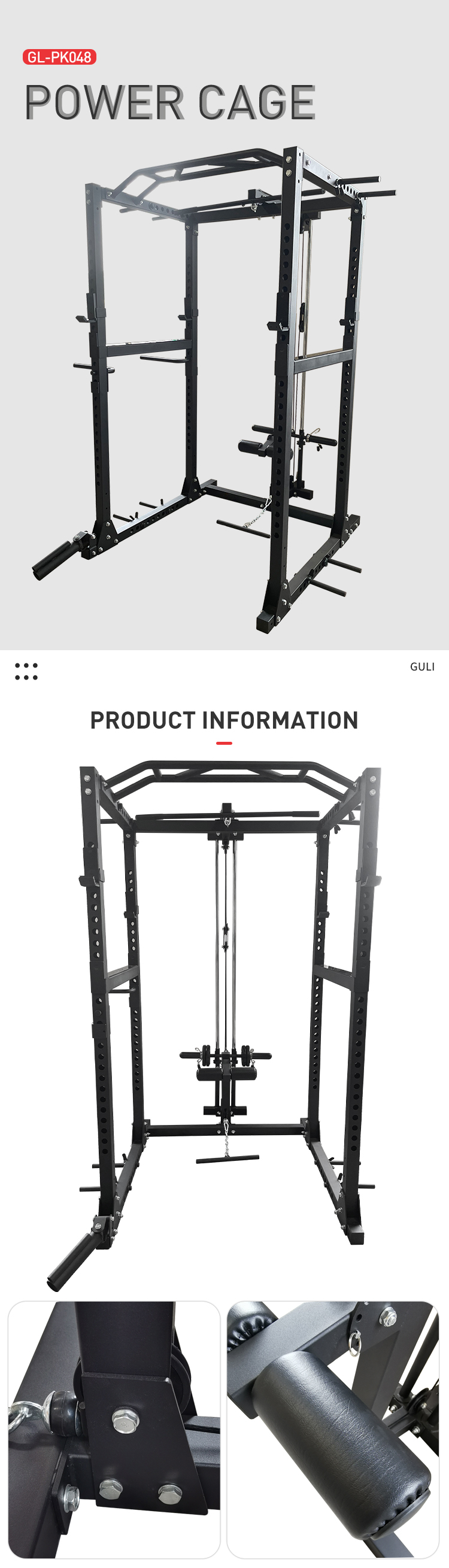 Commercial Power Cage With Lat - Lat Pulldown Cable review and price