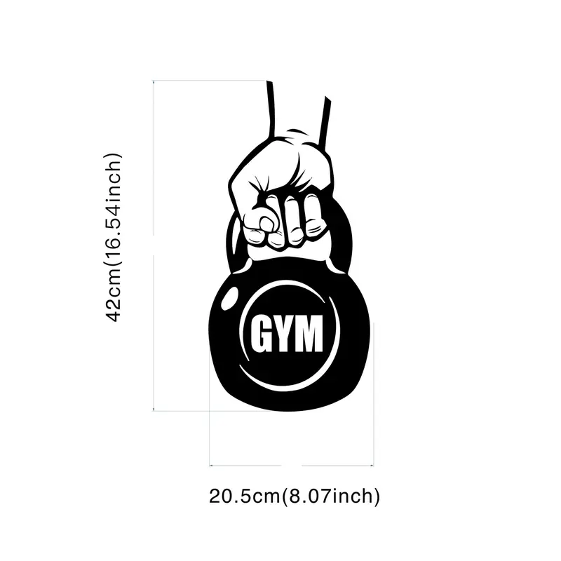 Gym Wall Decal Sticker - Kettl - Home Gym Wallpaper review and price
